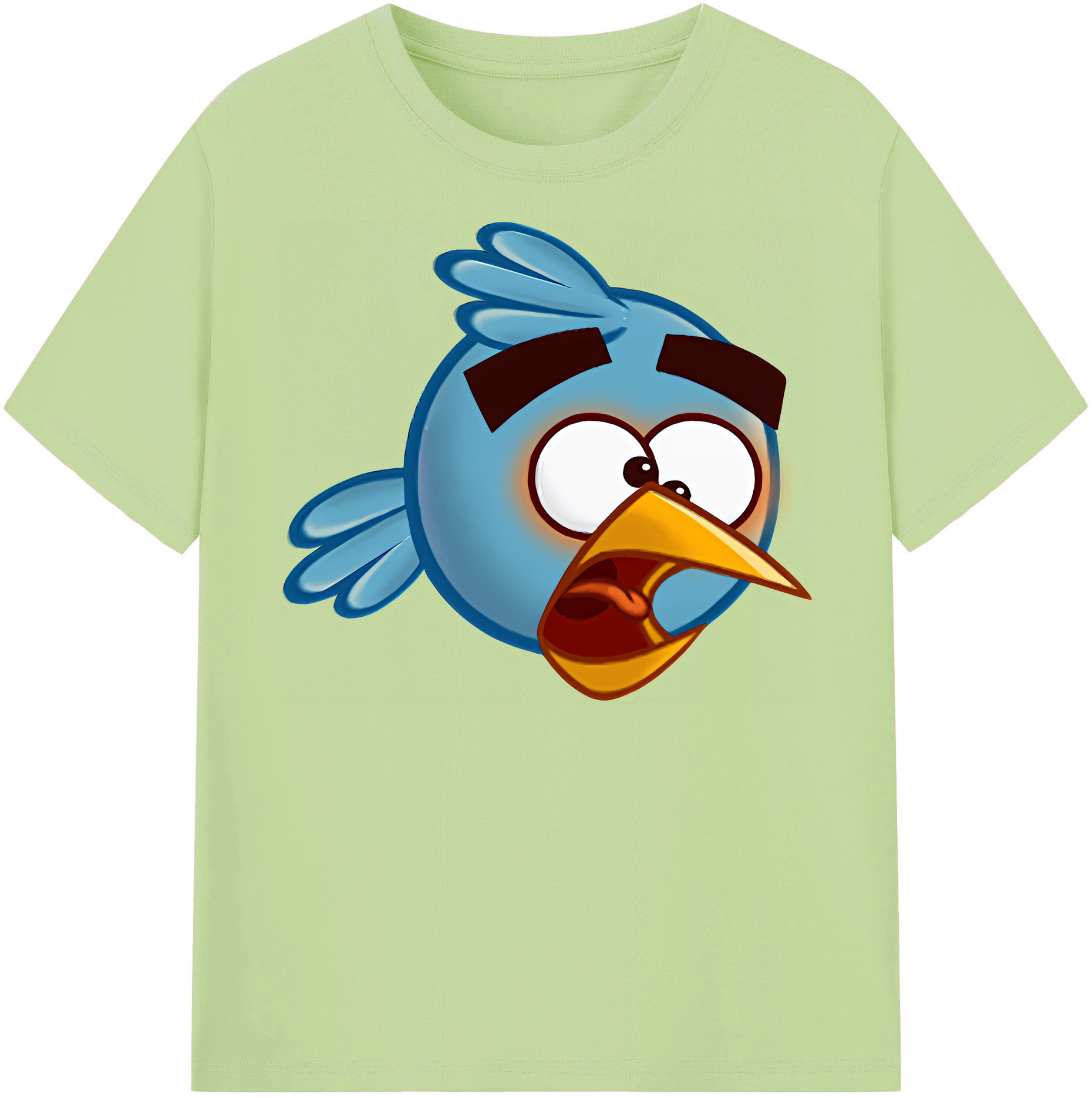 （画像用） Angry Birds アングリーバード 綿100％半袖Tシャツ（フロントプリント）